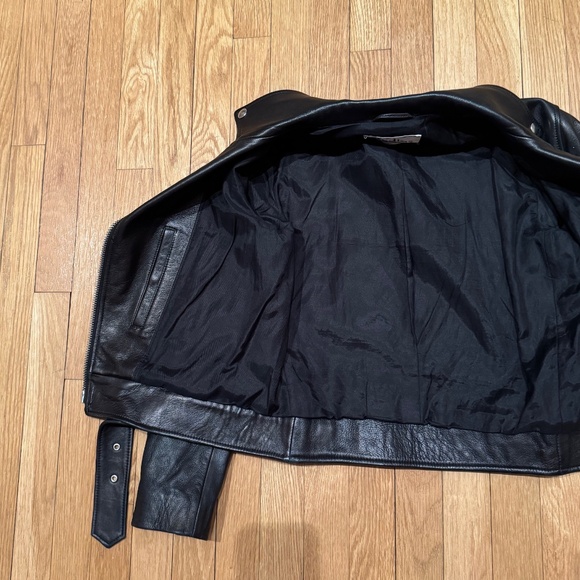ACNE STUDIOS Belted Leather Biker Jacket - Picture 12 of 16